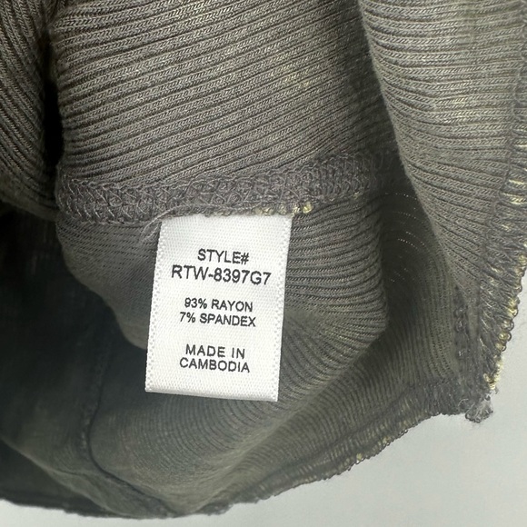 Zenana Acid Wash Button Up Tank Top Size Small Boho - Picture 5 of 7